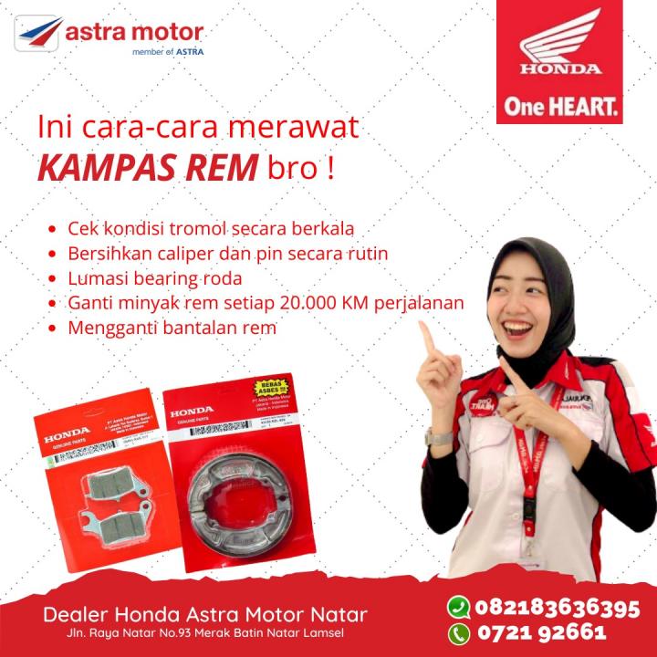 Tips Perawatan Kampas Rem dari Ahass Astra Motor Natar